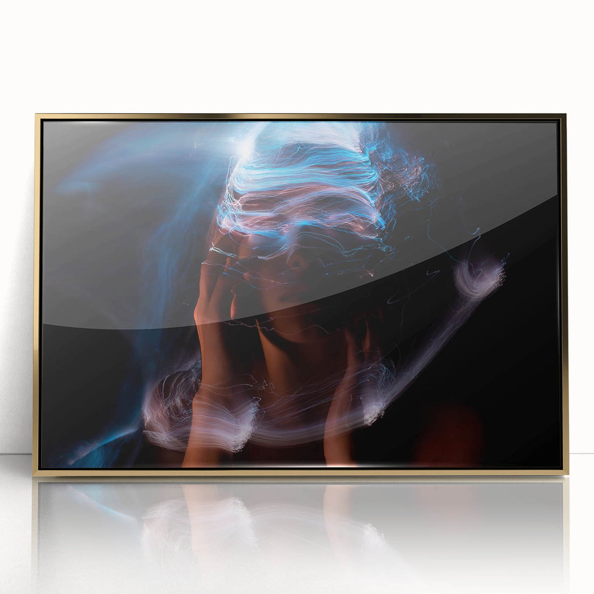 Electric Stillness – Emotive Photography with Dynamic Abstract Art
