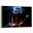 Electric Stillness – Emotive Photography with Dynamic Abstract Art