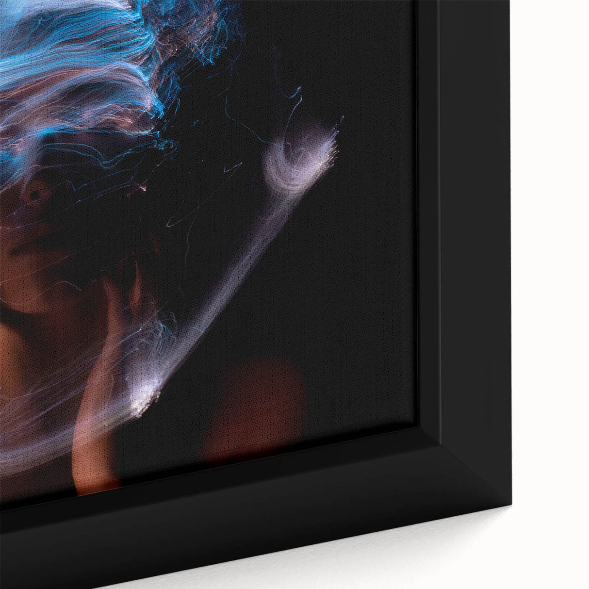 Electric Stillness – Emotive Photography with Dynamic Abstract Art