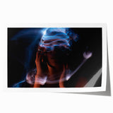 Electric Stillness – Emotive Photography with Dynamic Abstract Art