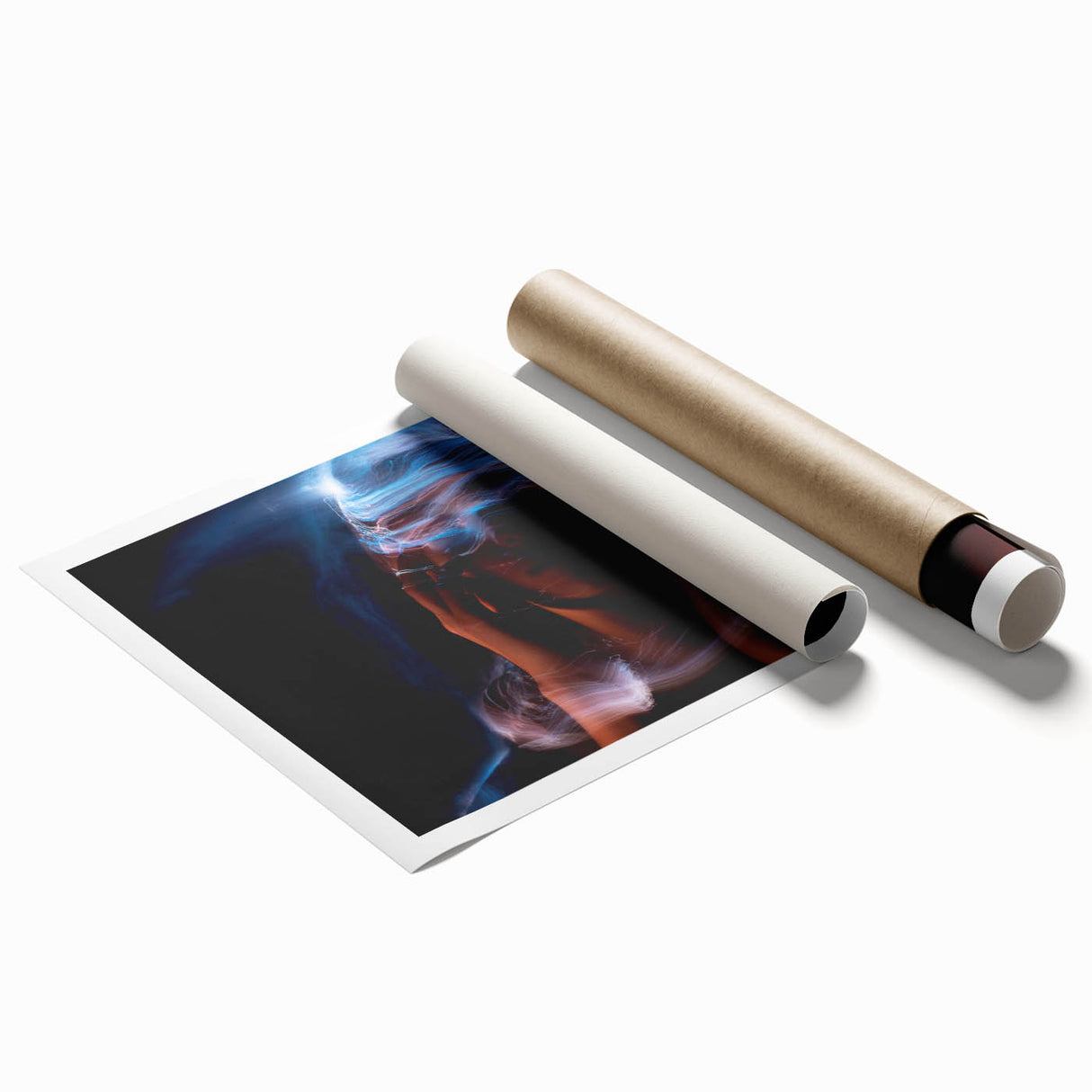 Electric Stillness – Emotive Photography with Dynamic Abstract Art