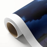 Rolled canvas showcasing a stunning landscape featuring an elegant castle surrounded by lush greenery and vibrant skies, perfect for home decor.