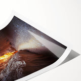 High-quality rolled print showcasing a vibrant landscape scene with intricate cave formations, perfect for home decor. Packaged securely in a protective tube.