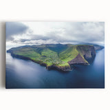 Stretched canvas artwork depicting a stunning cliff landscape, showcasing vibrant colors and intricate details, perfect for enhancing any modern home decor.