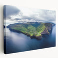 Stretched canvas artwork showcasing a vibrant landscape of cliffs with rich colors and intricate textures, perfect for enhancing home decor and inspiring nature lovers.