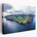 Stretched canvas artwork showcasing a vibrant landscape of cliffs with rich colors and intricate textures, perfect for enhancing home decor and inspiring nature lovers.