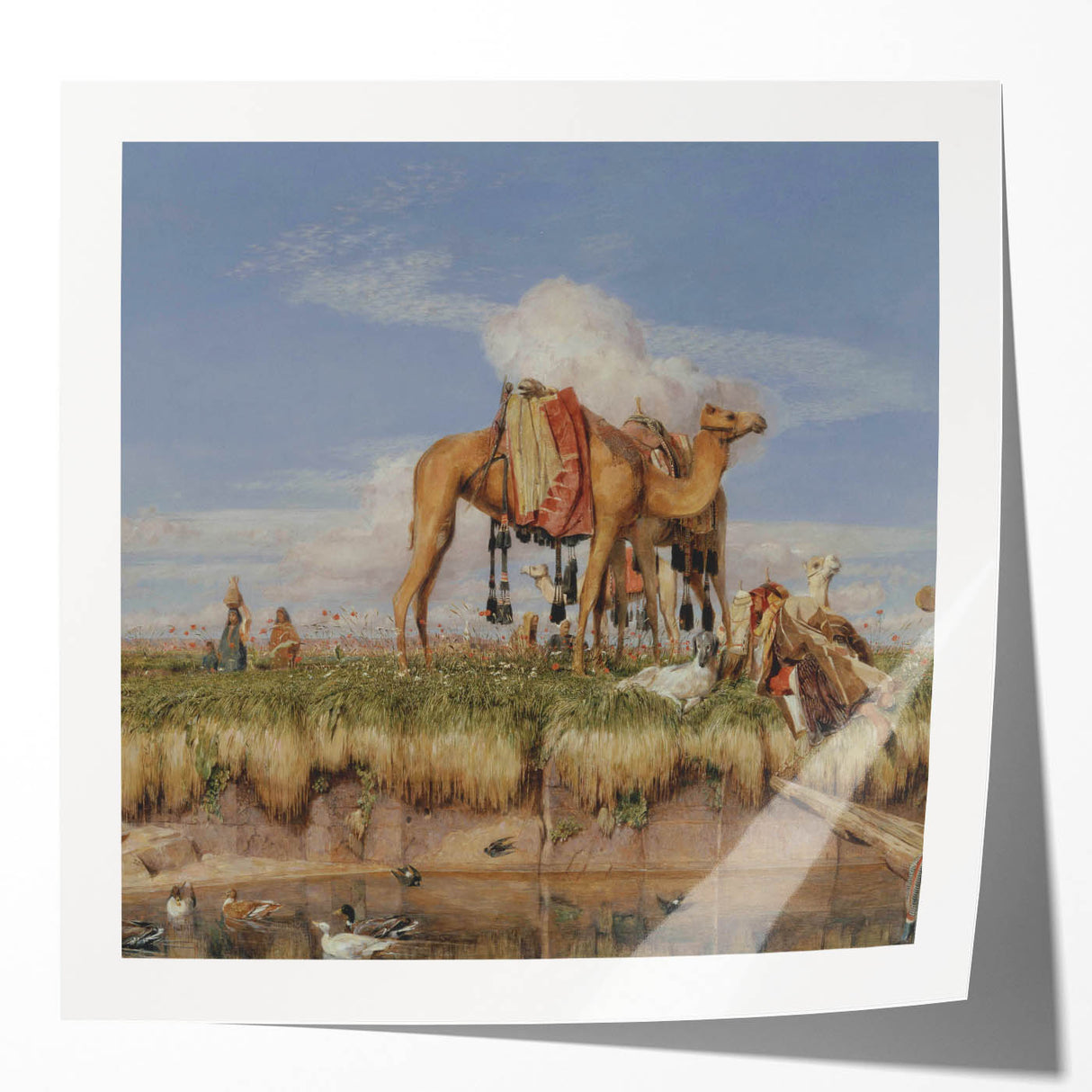 On the Banks of the Nile - Romanticism Historical Art Canvas Print