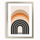 Modern Dining Room Art - Geometric Framed Arch Wall Decor
