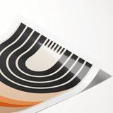 Modern Dining Room Art - Geometric Framed Arch Wall Decor