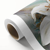 Elegant White Lily – Modern Floral Wall Art for Living Room