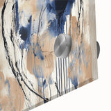 Elegant Office Wall Art - Navy Blue & Gold Corporate Decor