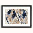 Elegant Office Wall Art - Navy Blue & Gold Corporate Decor