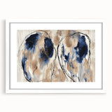 Elegant Office Wall Art - Navy Blue & Gold Corporate Decor