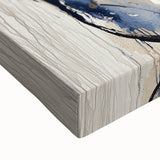 Elegant Office Wall Art - Navy Blue & Gold Corporate Decor