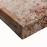 Close-up of abstract architecture wall art on stretched canvas, showcasing vibrant geometric patterns and textures, perfect for modern home decor.