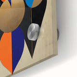 Geometric Wall Art Prints - Bold Abstract Design with Gold Highlights