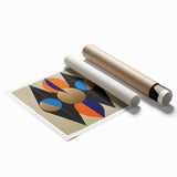 Geometric Wall Art Prints - Bold Abstract Design with Gold Highlights