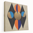 Geometric Wall Art Prints - Bold Abstract Design with Gold Highlights