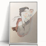 Elegant Art Deco Wall Art - Minimalist Nude Watercolor Illustration