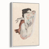 Elegant Art Deco Wall Art - Minimalist Nude Watercolor Illustration