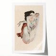 Elegant Art Deco Wall Art - Minimalist Nude Watercolor Illustration