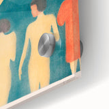 Expressionist Swimming Scene – Serene Boys Bathing Canvas Wall Art