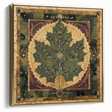 Framed canvas wall art showcasing an elegant floral design in silver and gold tones, perfect for modern home decor. Ideal for adding a touch of sophistication to any room.