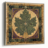 Framed wall art featuring an elegant design of flowers and botanical leaves with a sleek silver frame, showcasing intricate details and vibrant colors ideal for home decor.