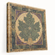 Stretched canvas wall art featuring a vibrant floral and botanical design, showcasing rich colors and intricate details, ideal for home decor enhancement.