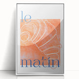 Art Deco poster featuring assorted beverages in bold black outlines on a white acrylic framed print.