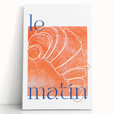 Large black and white stretched canvas featuring assorted beverages and fruits, ideal for kitchen wall art.