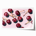 Extra large rolled print featuring an assortment of vibrant fruits, ideal for dining room or bathroom wall art.