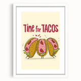 Abstract art print featuring swirling patterns in muted earth tones, framed with a white mat.