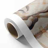 Art deco poster featuring assorted pastries in soft pastel tones on rolled canvas.