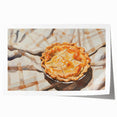 Rolled canvas print featuring an array of pastries in soft pastel tones, ideal for dining room wall art.