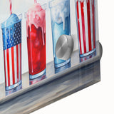 Patriotic Ice Cream Drinks - 4th of July Beverage Wall Art