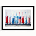 Patriotic Ice Cream Drinks - 4th of July Beverage Wall Art