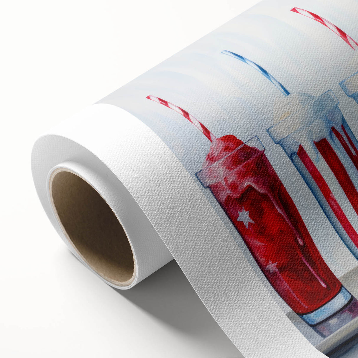 Patriotic Ice Cream Drinks - 4th of July Beverage Wall Art