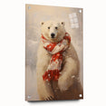 Festive Polar Bear – Cozy Christmas Art Prints