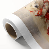 Festive Polar Bear – Cozy Christmas Art Prints