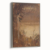 László Mednyánszky's Autumn Mood - Rustic Impressionist Landscape Print
