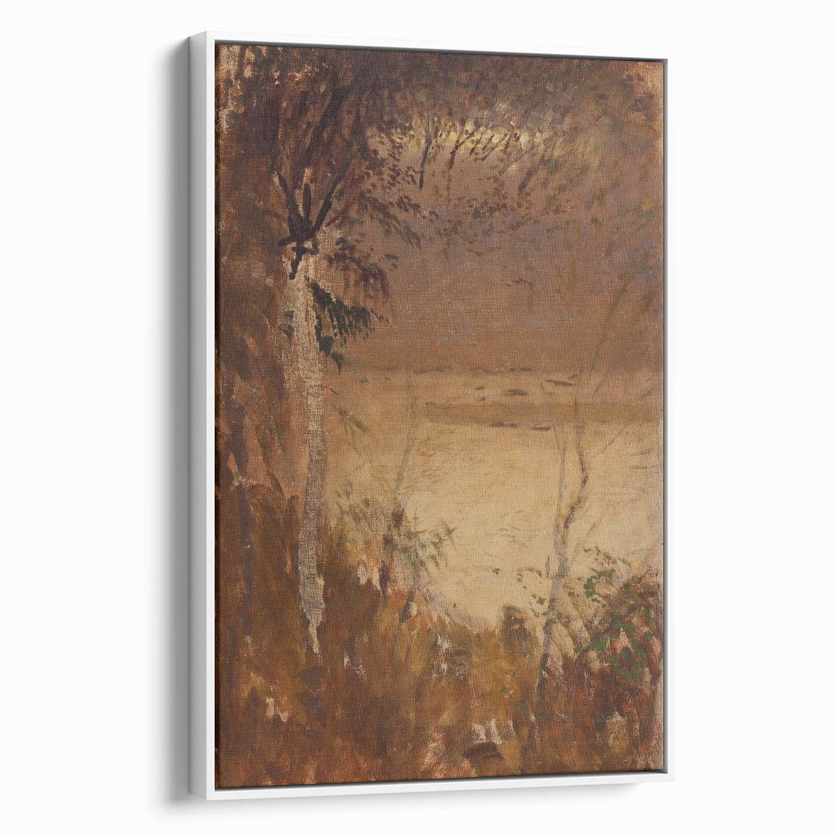 László Mednyánszky's Autumn Mood - Rustic Impressionist Landscape Print