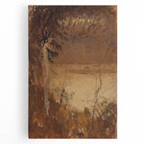 László Mednyánszky's Autumn Mood - Rustic Impressionist Landscape Print