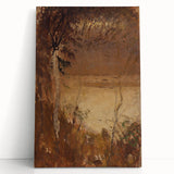 László Mednyánszky's Autumn Mood - Rustic Impressionist Landscape Print
