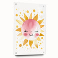 Smiling Sun Girls Room Wall Art – Cheerful Nursery Print