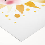 Smiling Sun Girls Room Wall Art – Cheerful Nursery Print