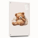 Relaxed Teddy Bear Nursery Wall Art – Baby Room Decor & Prints