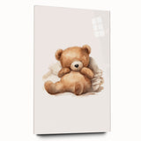 Relaxed Teddy Bear Nursery Wall Art – Baby Room Decor & Prints