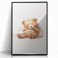Relaxed Teddy Bear Nursery Wall Art – Baby Room Decor & Prints