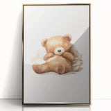 Relaxed Teddy Bear Nursery Wall Art – Baby Room Decor & Prints